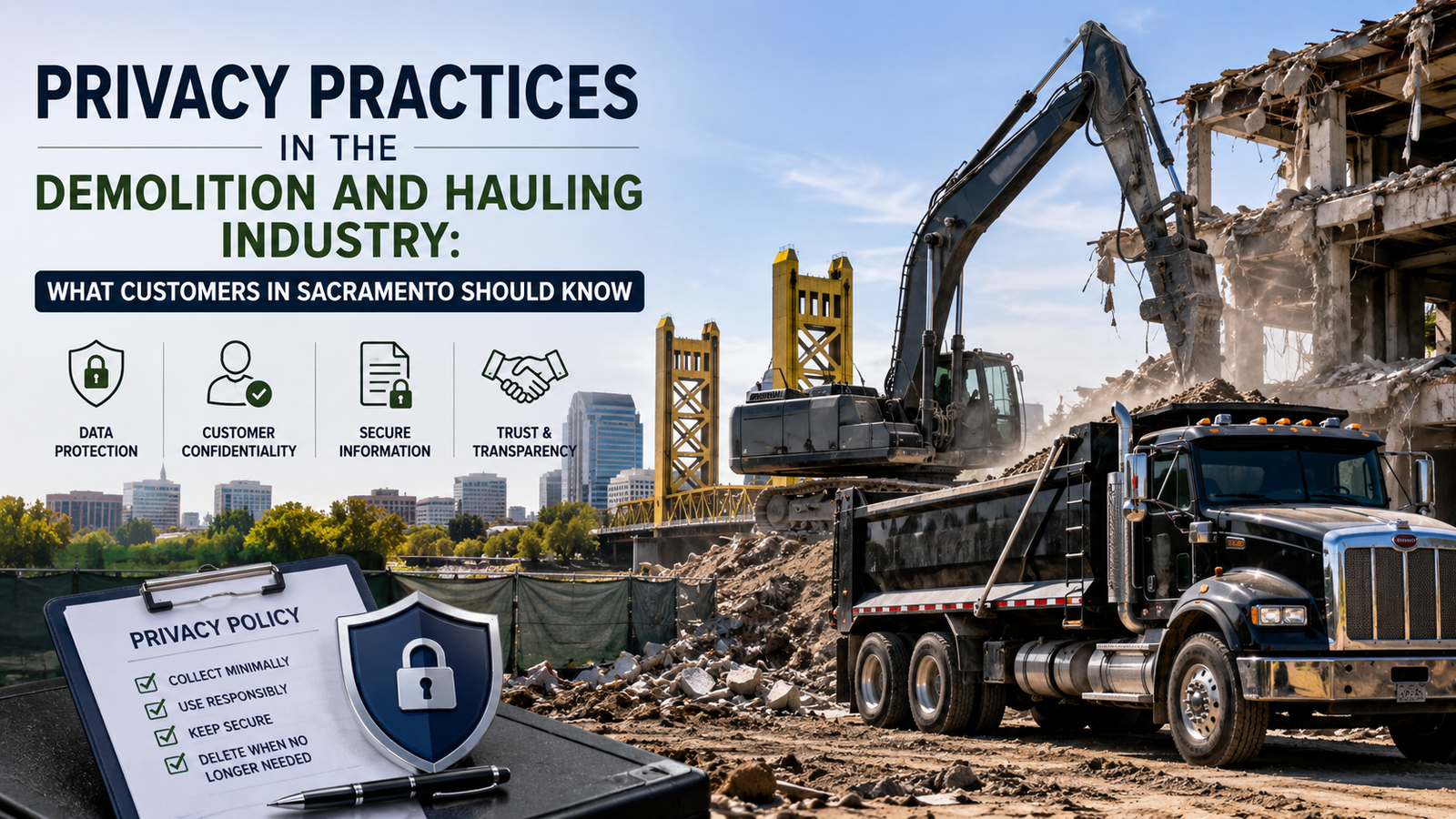 Privacy Practices in the Demolition and Hauling Industry: What Customers in Sacramento Should Know